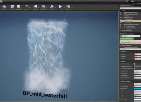 瀑布水的视觉特效-Realistic Waterfall and Water VFX