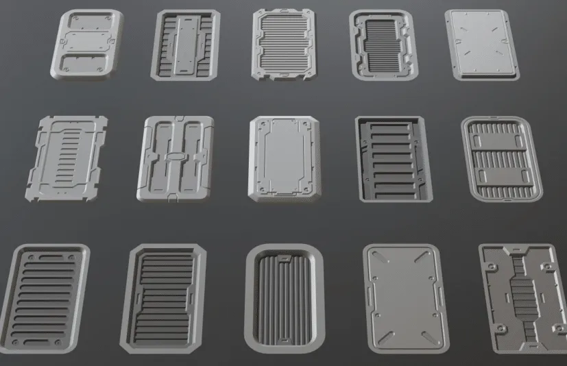 新旧建筑Blender资产库 New And Old Buildings Blender Asset Library