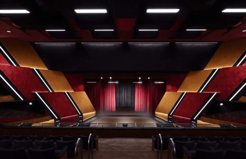 剧院大厅环境（剧院 音乐会 电影院 大厅 展览 会议 3D）-Theater Hall Environment