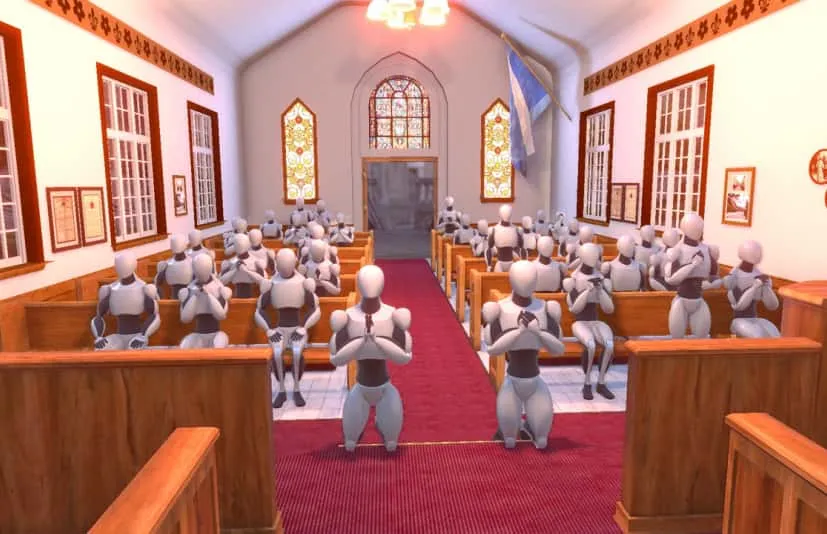 教堂祈祷祷告下跪许愿人物动画包 - Church People