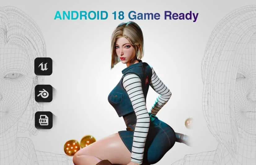 机器人美女模型 - Android 18 DBZ