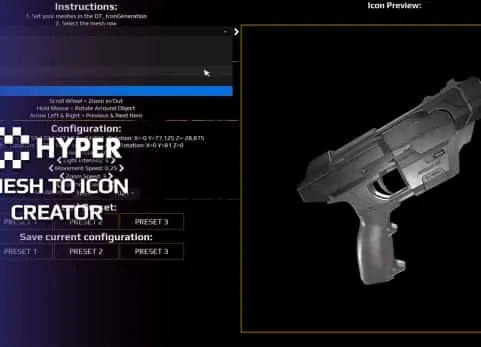 高级网格图标创建工具-Hyper Mesh to Icon Creator v2