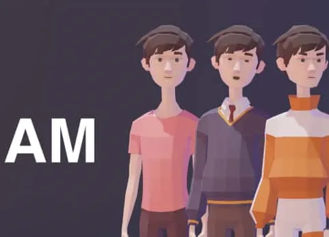 卡通多边形男孩人物角色-Liam - Lowpoly Character