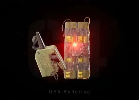 炸弹动画模型-C4 Bomb With FPS Animations