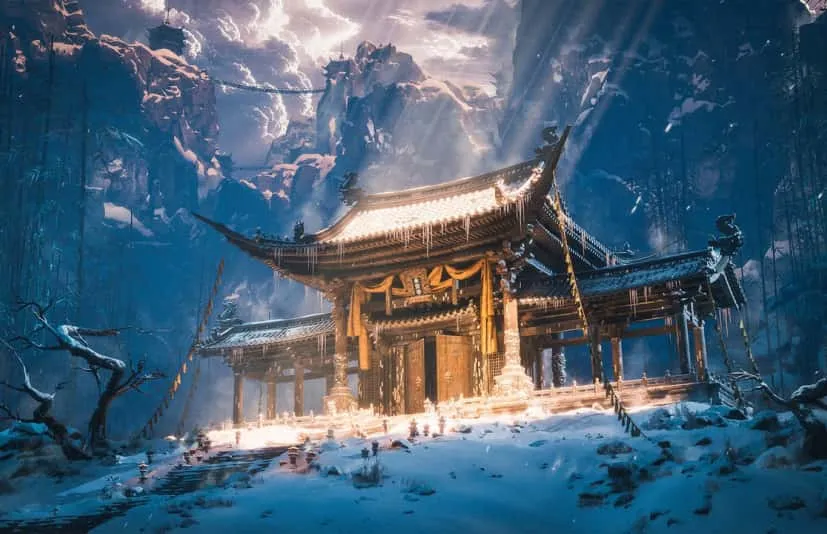 游戏古老中国寺庙环境场景-Chinese Temple