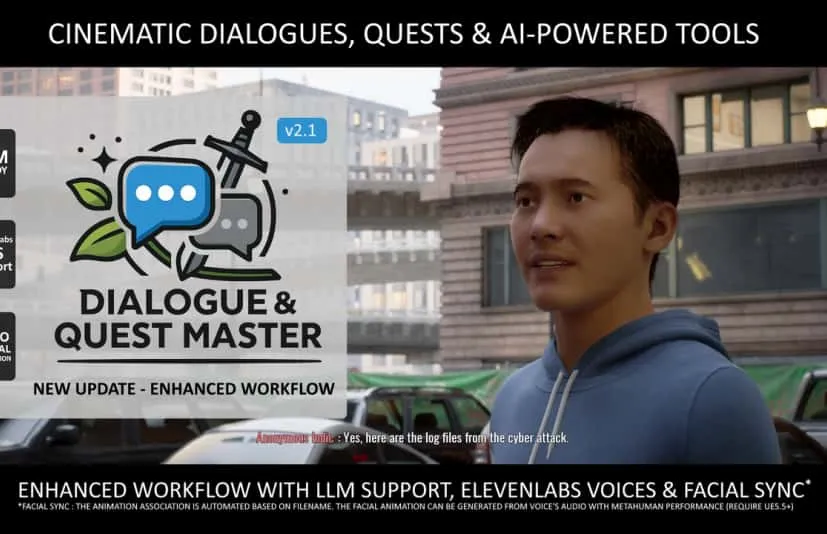 可视化对话任务系统插件-Dialogue & Quest Master