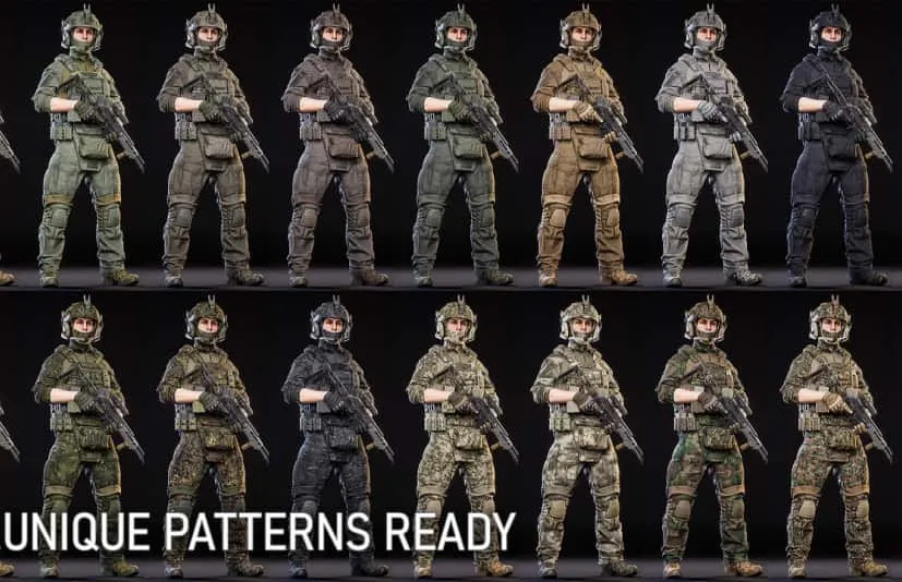 3A写实士兵角色军事人物 -MODULAR SOLDIER PACK Vol. 1