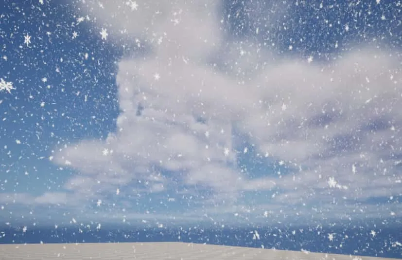 降雪下雪雪花特效 - Niagara Snowfall