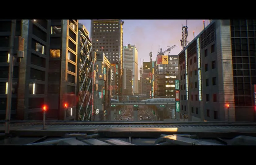 现代亚洲城市日本都市景观场景-Urban City Kitbash Set