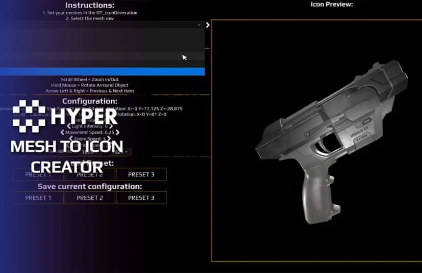 高级网格图标创建工具-Hyper Mesh to Icon Creator v2