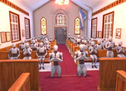 教堂祈祷祷告下跪许愿人物动画包 - Church People