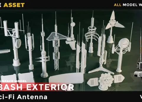 15个科幻风格天线 - 15 SCI-FI ANTENNA VOL 01