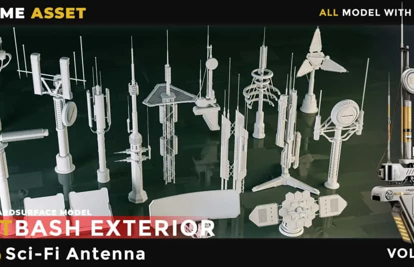 15个科幻风格天线 - 15 SCI-FI ANTENNA VOL 01