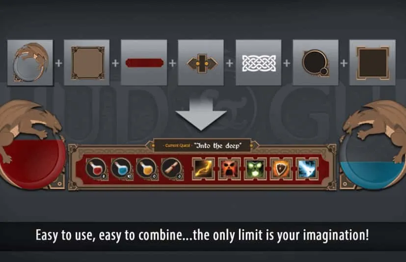 中世纪GUI艺术素材包 - HUD and GUI Medieval Art Bundle