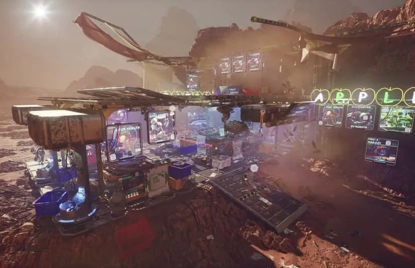 外星科幻水果市场环境-Sci-Fi Fruit Market - Nanite