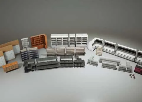 杂货商店展示架-Stores VOL.1 - Shop and Grocery Displays