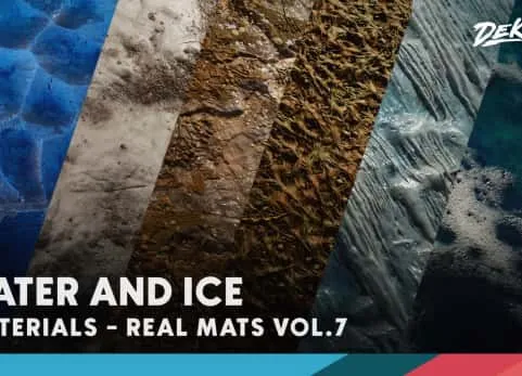 雪冰面材质-Realistic Materials Vol. 7 - Water & Ice (25+ Materials)