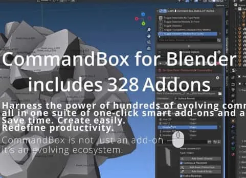 Blender插件 Command Box 快捷功能命令调用工具集