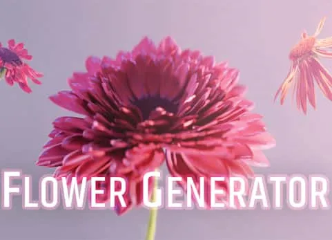 Blender预设 Flower Generator v1.1 程序化花朵生长动画节点
