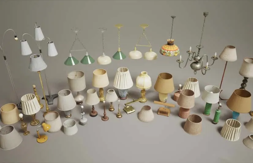室内灯具 Lighting VOL.2 - Interior (Nanite and Low Poly)