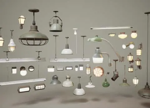 高质量灯具模型道具 Lighting VOL.3 Industrial