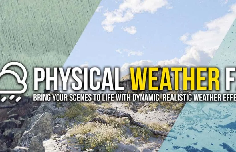 blender插件天气系统特效雨雪风雾动画 - Physical Weather Fx