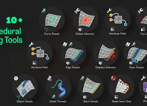 Blender 4.2+的程序性布料缝纫工具箱 Procedural Cloth Sewing Toolbox v0.35