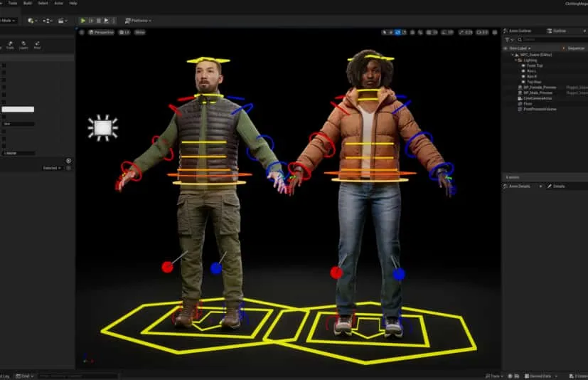 人物角色创建工具 - UE5 Rigged NPC Creator