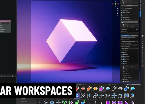 Blender的模块化工作区 Modular Workspaces 1.9