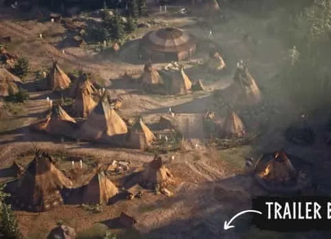 UE5虚幻5 Native American Village Wild West 印第安人村庄场景
