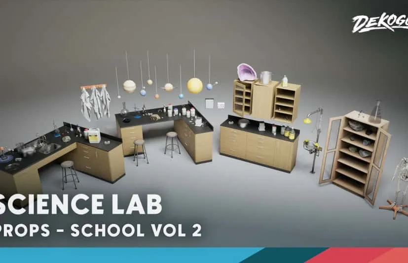 School VOL.3 - Science Lab 学校化学实验室模型