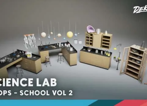 School VOL.3 - Science Lab 学校化学实验室模型