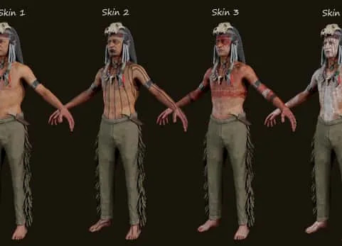 模块化阿帕奇巫师角色模型 Apache Shaman