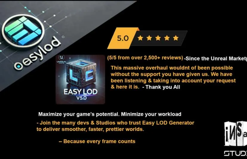 轻松LOD生成器插件 Easy LOD Maker V5.0