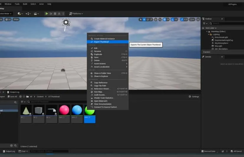 编辑器导出预览图插件 Export Thumbnail