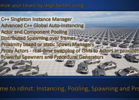 引擎静态网格组件actor优化插件  rdInst