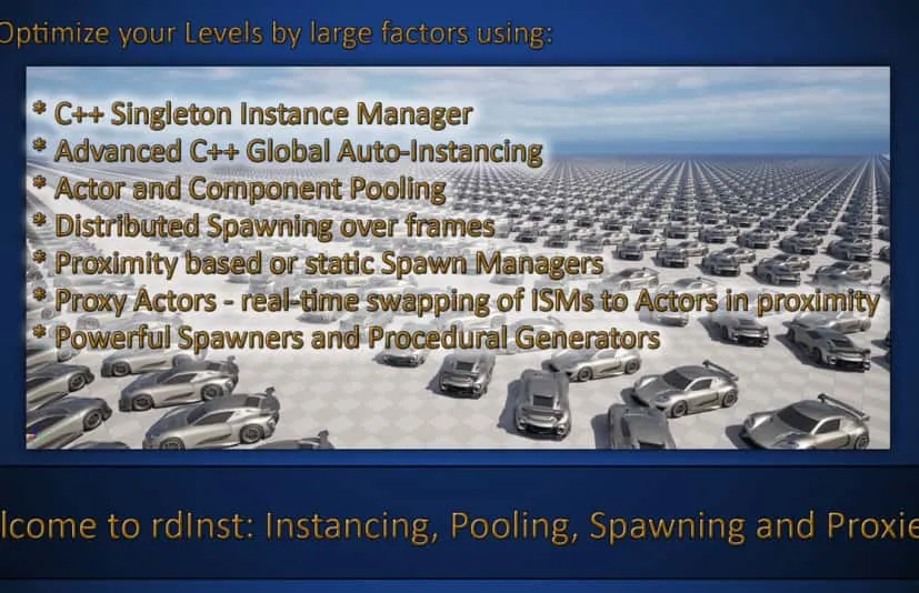 引擎静态网格组件actor优化插件  rdInst