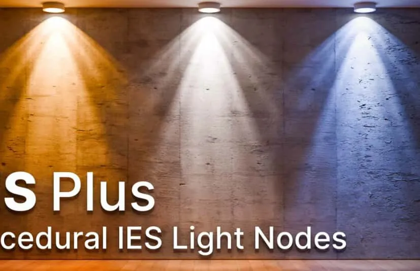 blender程序化Ies灯光节点 IES Plus v1.3