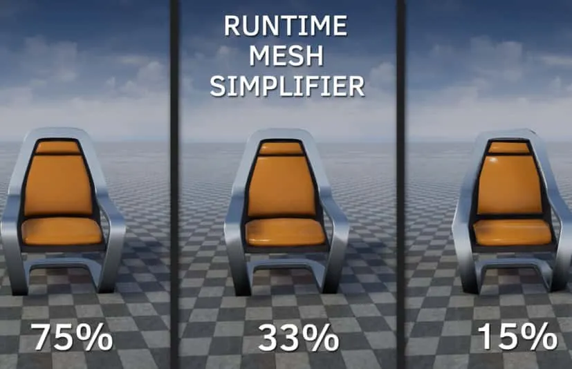 运行时网格简化插件 Runtime Mesh Simplifier - CG3DA