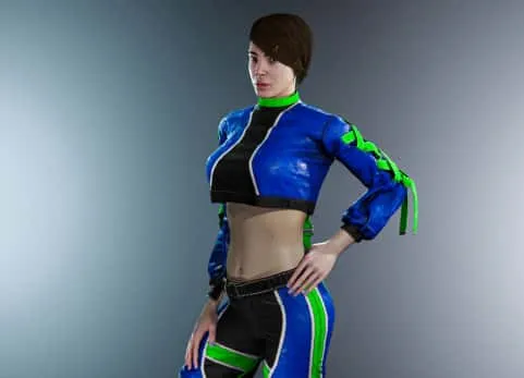 运动女孩女性角色模型 Sport female