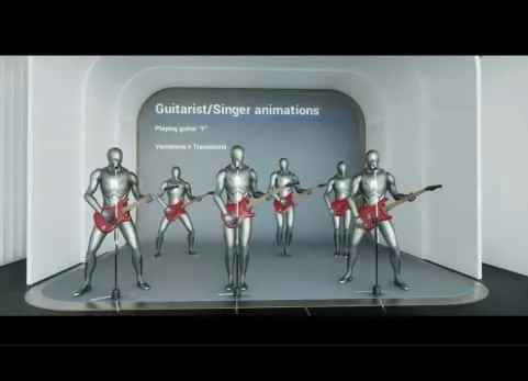 演唱会弹电吉他古典吉他表演人物动作 Guitarist Animations