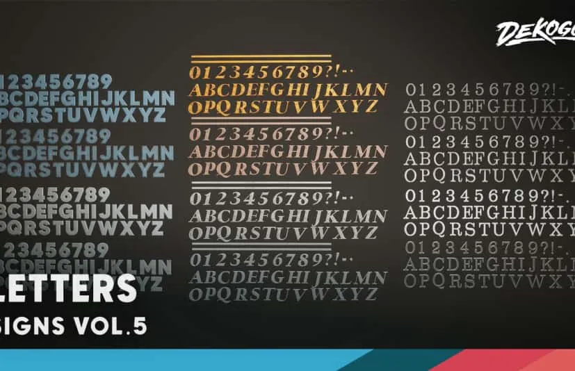 字母标牌标志模型道具 Signage VOL.5 - Letters