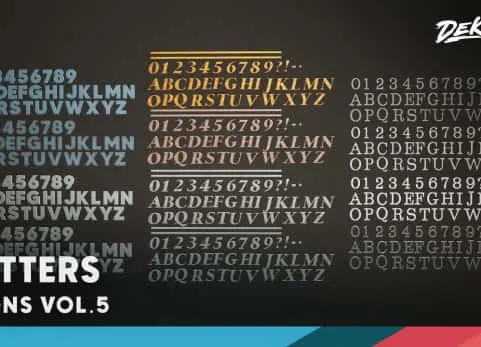字母标牌标志模型道具 Signage VOL.5 - Letters