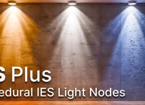 blender程序化Ies灯光节点 IES Plus v1.3