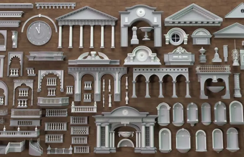 建筑立面合集7 - 88件  Building Facade Collection 7 - 88 pieces