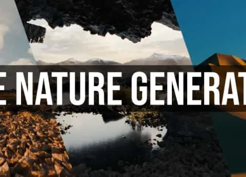 Blender插件 The Nature Generator 1.2 自然环境地形地编生成器