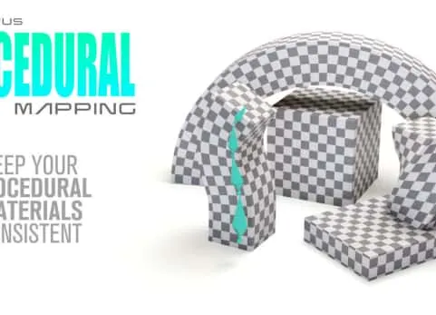 Blender插件 Sanctus Procedural Mapping 1.2 程序化映射贴图无UV