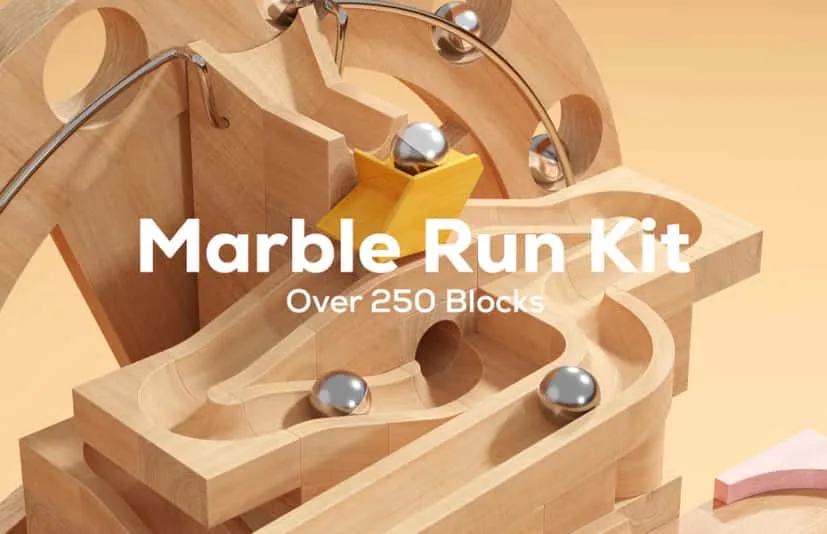 Blender插件 Marble Run Kit 4.1.9 大理石运动套件模拟积木滚珠圆珠