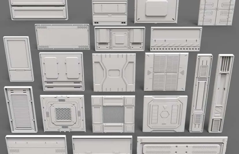 科幻面板合集2 - 20件 Sci-Fi Panels Collection 2 - 20 Pieces