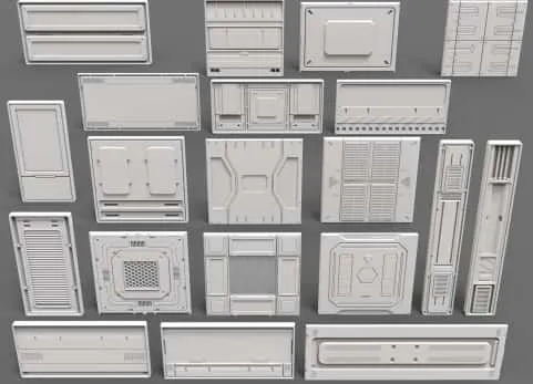 科幻面板合集2 - 20件 Sci-Fi Panels Collection 2 - 20 Pieces